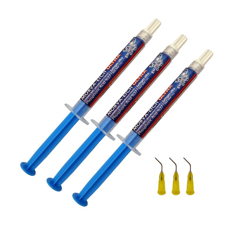 ژل اسید فسفریک اولترا مروابن مدل etch ultra حجم 3 میلی لیتر بسته 3 عددی